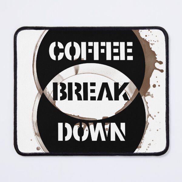 Item preview, Coffee Break Down Coffee Stain Ring Venn Diagram designed and sold by LastHighwayTees.