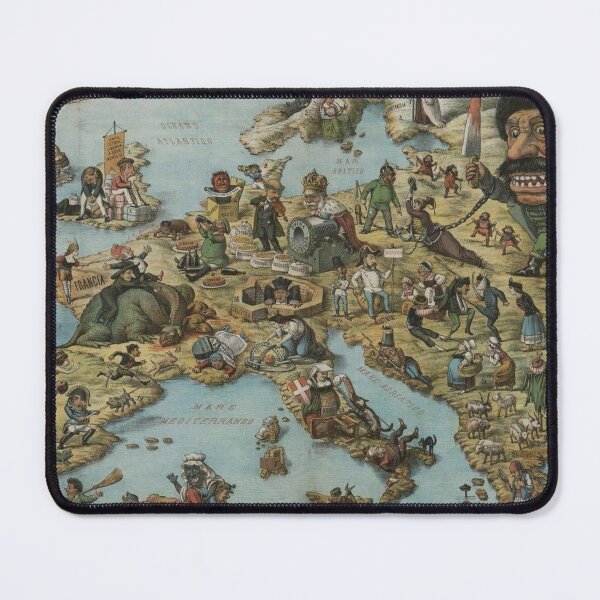 Item preview, Italian satirical map of Europe in the 1870s designed and sold by RickE.