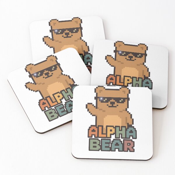 Item preview, Alpha Grizzly Bear in Sunglasses – Funny Gym Animal Sticker / Shirt Design designed and sold by Lunaria Arts.