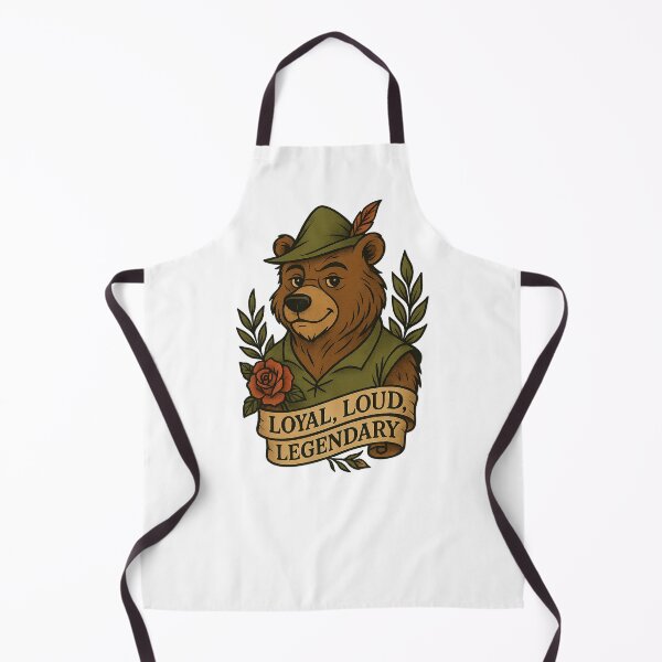 Item preview, Loyal Loud Legendary Bear T-Shirt | Tattoo-Style Graphic Tee for Dad, Brother, or Wilderness Fan designed and sold by Zippitydodads.