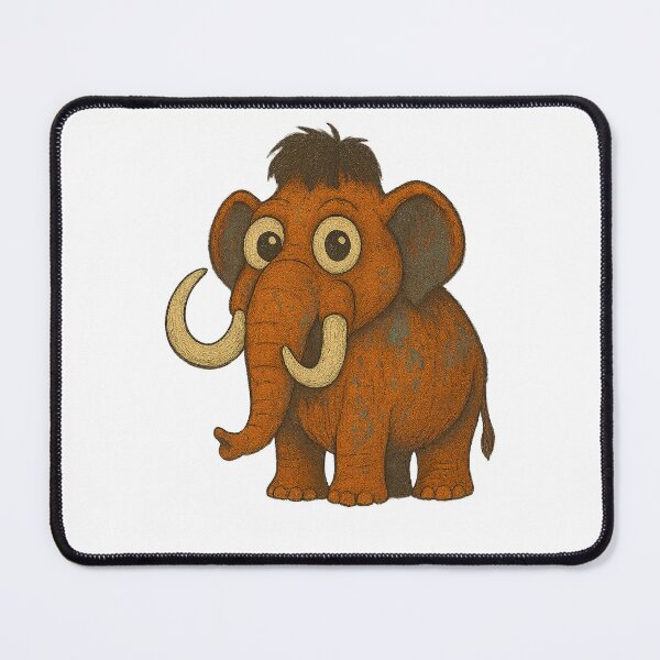 Item preview,  Big Eyed Mammoth – Cute Cartoon Elephant Illustration designed and sold by DigiBloom24.