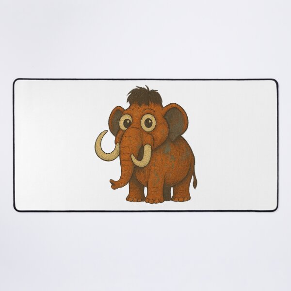 Item preview,  Big Eyed Mammoth – Cute Cartoon Elephant Illustration designed and sold by DigiBloom24.