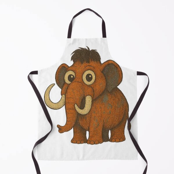 Item preview,  Big Eyed Mammoth – Cute Cartoon Elephant Illustration designed and sold by DigiBloom24.