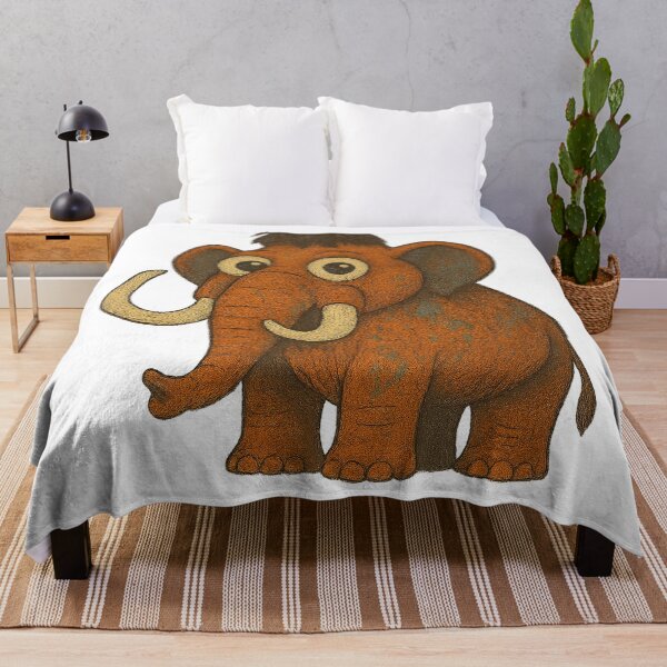 Item preview,  Big Eyed Mammoth – Cute Cartoon Elephant Illustration designed and sold by DigiBloom24.