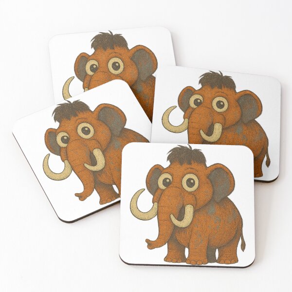 Item preview,  Big Eyed Mammoth – Cute Cartoon Elephant Illustration designed and sold by DigiBloom24.