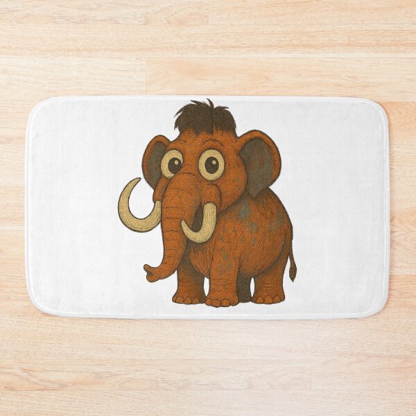 Item preview,  Big Eyed Mammoth – Cute Cartoon Elephant Illustration designed and sold by DigiBloom24.