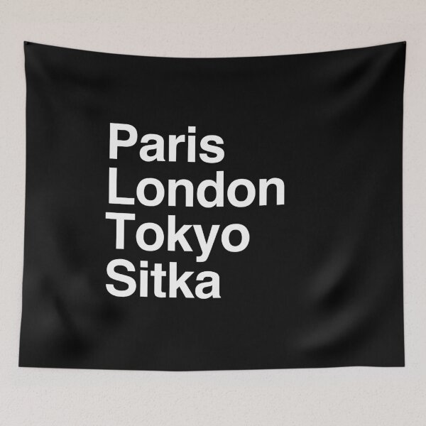 Item preview, Paris London Tokyo Sitka designed and sold by Custom365.