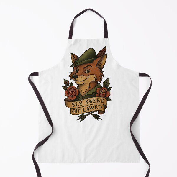 Item preview, Outlaw Fox Tattoo Tee – Retro Woodland Rebel Shirt Inspired by a Classic Animated Hero designed and sold by Zippitydodads.