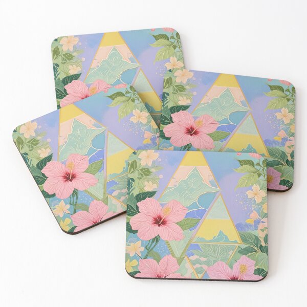 Item preview, Triangles and Hibiscus designed and sold by Lizetteh.