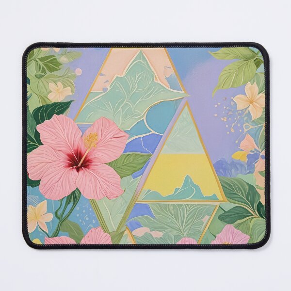 Item preview, Triangles and Hibiscus designed and sold by Lizetteh.