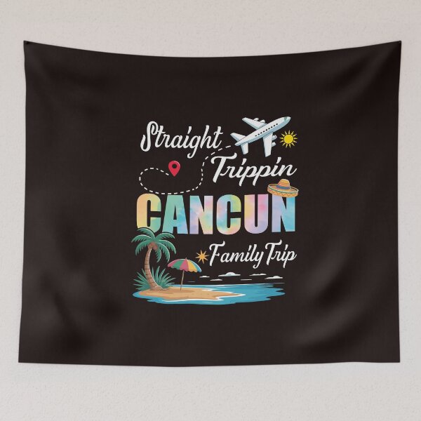 Item preview, Cancun Mexico 2025 Beach Vacation Trip Group Squad Colorful Tee designed and sold by BellaFShop.