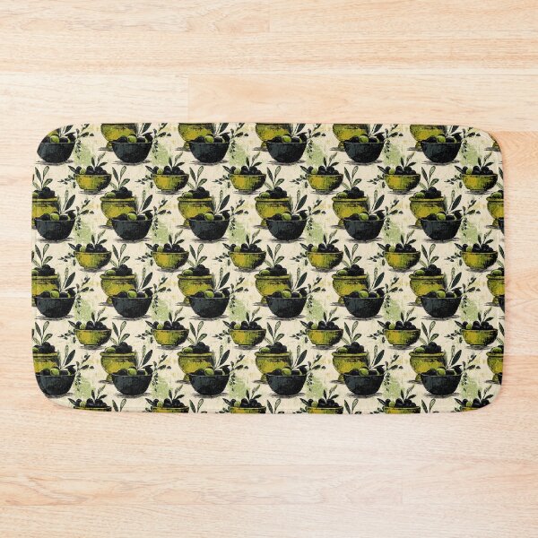 Item preview, Mediterranean Green and Black Olives Branches designed and sold by MidArtForge.