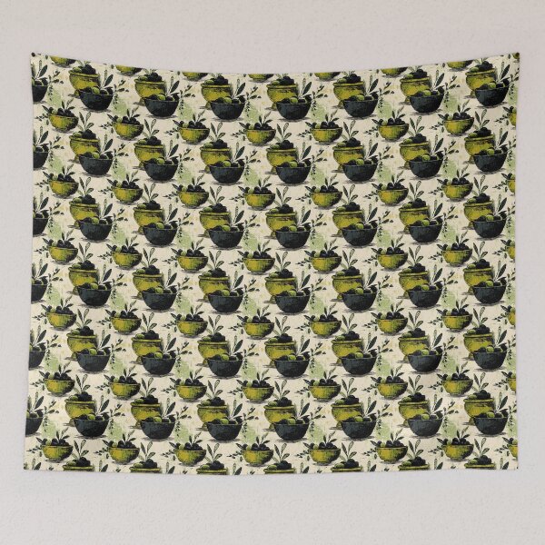 Item preview, Mediterranean Green and Black Olives Branches designed and sold by MidArtForge.