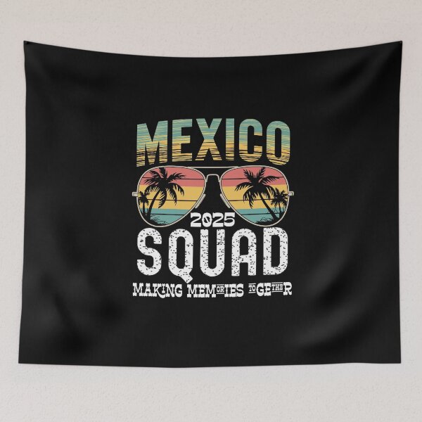 Item preview, Cancun Mexico 2025 Beach Vacation Trip Group Squad Colorful Tee designed and sold by BellaFShop.