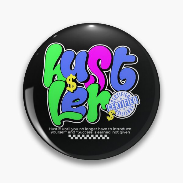 Item preview, Hustler Certified Bold Graffiti Streetwear Typography designed and sold by DistrictHype.