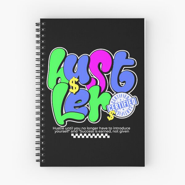 Item preview, Hustler Certified Bold Graffiti Streetwear Typography designed and sold by DistrictHype.