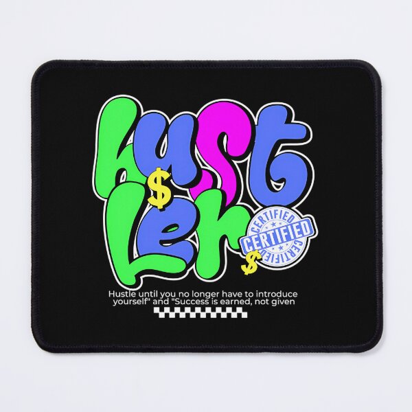 Item preview, Hustler Certified Bold Graffiti Streetwear Typography designed and sold by DistrictHype.