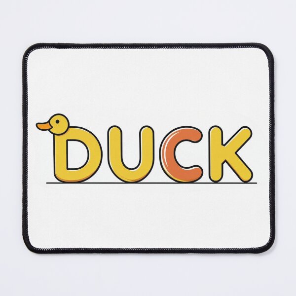 Item preview, Duck Typography Logo – Cute Minimalist Animal Lettering Design designed and sold by Jenbaido.
