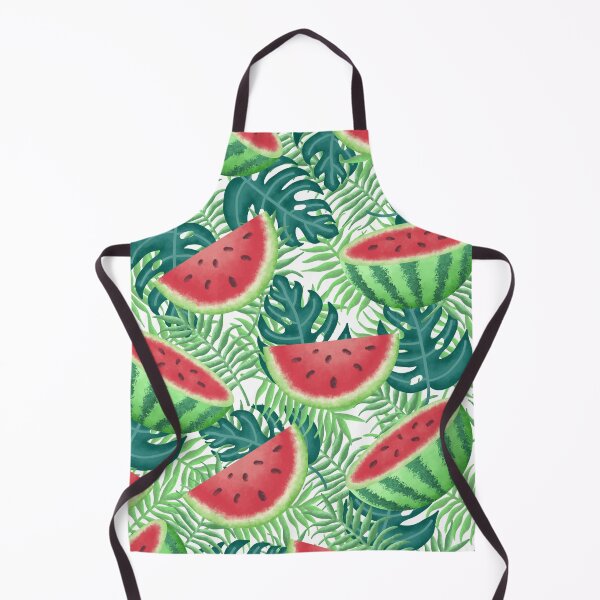 Item preview, Tropical Watermelon Jungle – Seamless Summer Pattern designed and sold by Linda Roisum.