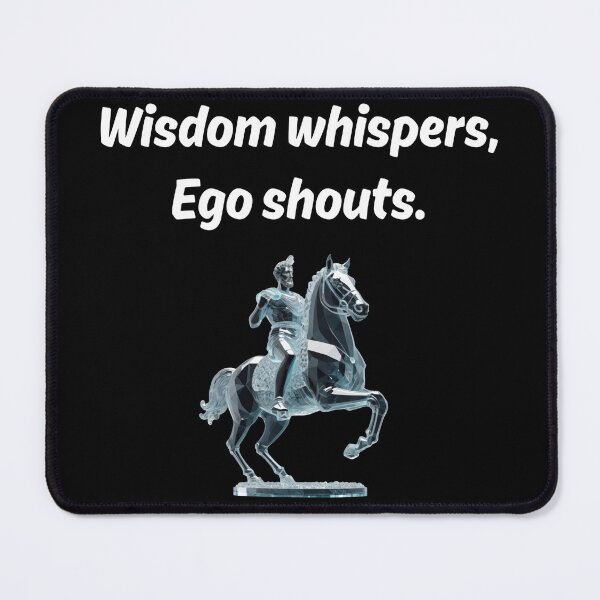 Item preview, Wisdom whispers, ego shouts - Marcus Aurelius White Zircon Stone Stoic Statue designed and sold by LexaArtworks.