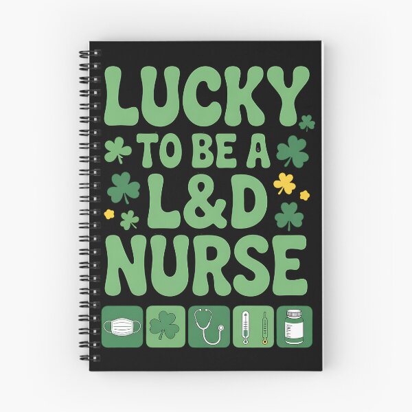 Item preview, Lucky To Be A Labor & Delivery Nurse Retro St Patrick's Day designed and sold by BakeryDozen.