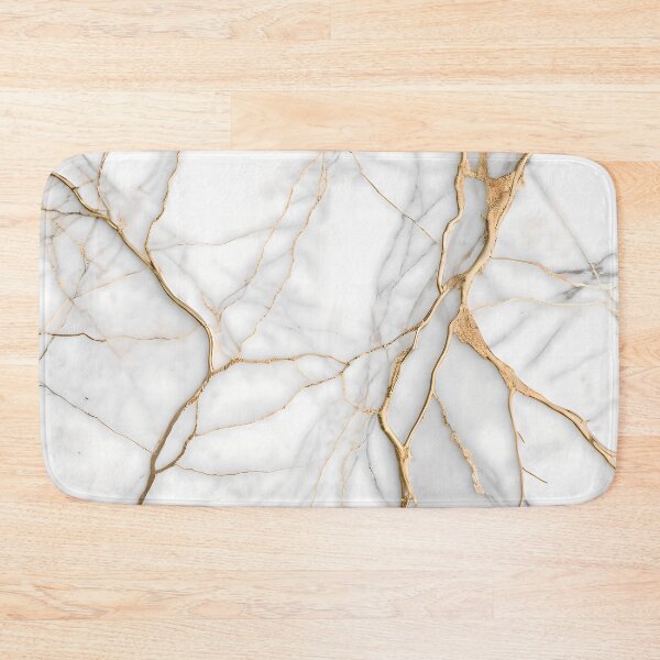 Item preview, Modern White Marble with Gold Veins Texture designed and sold by ColorMotionArt.