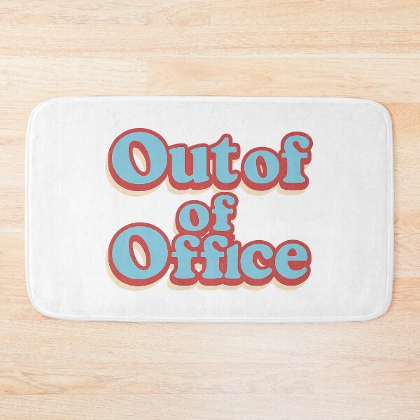 Item preview, Out of Office Retro Typography Sticker – Vacation Mode Aesthetic Design designed and sold by weirdfishes123.
