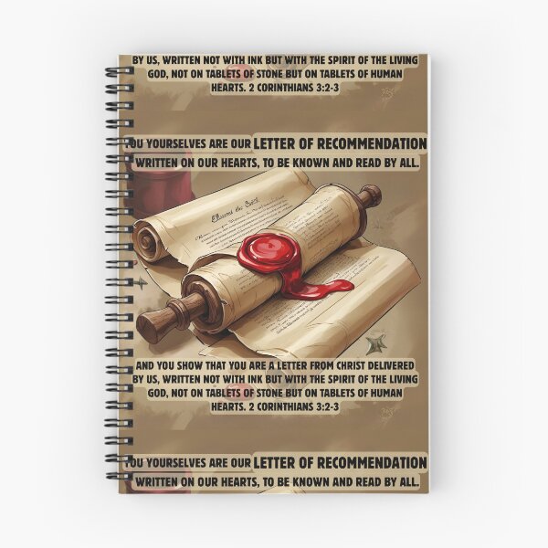 Item preview, Letter of Recommendation by Spirit - 2 Corinthians 3 designed and sold by stella literarium.