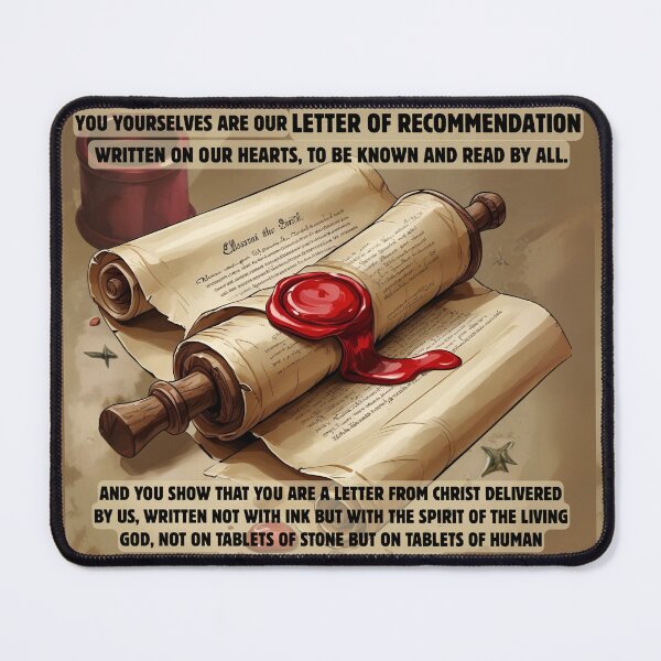 Item preview, Letter of Recommendation by Spirit - 2 Corinthians 3 designed and sold by stella literarium.