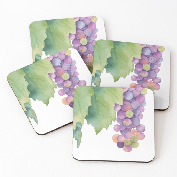 Item preview, Watercolor Grapes Nature Art designed and sold by Yarlseri.