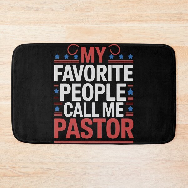 Item preview, My Favorite People Call Me Pastor USA Patriotic 4th Of July designed and sold by BakeryDozen.