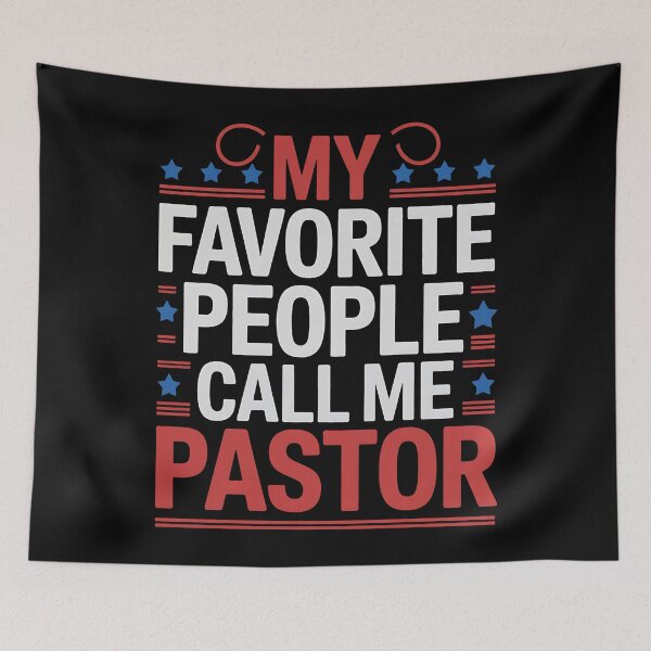 Item preview, My Favorite People Call Me Pastor USA Patriotic 4th Of July designed and sold by BakeryDozen.