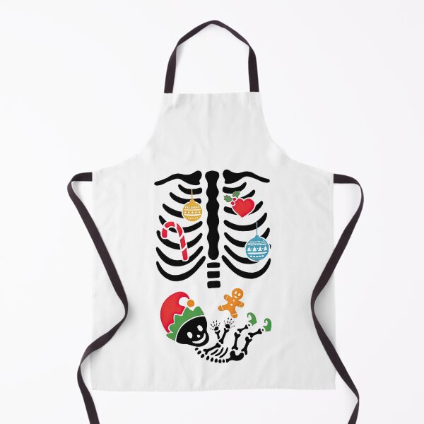 Item preview, Funny Christmas Skeleton with Festive Baby and Decorations designed and sold by ArtfulWeave.