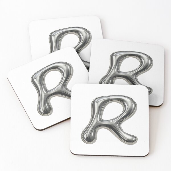 Item preview, Initial R - 3D Liquid Metal Font designed and sold by uncoXab.