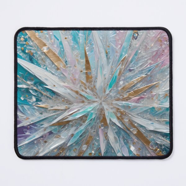 Item preview, Abstract Ice Crystal Burst in Pastel Tones designed and sold by ColorMotionArt.