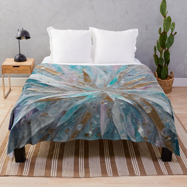 Item preview, Abstract Ice Crystal Burst in Pastel Tones designed and sold by ColorMotionArt.