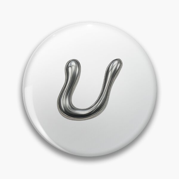 Artikelvorschau, Initial U – 3D-Flüssigmetallschriftart entworfen und verkauft von uncoXab.