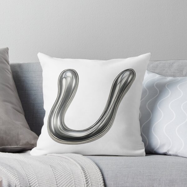 Artikelvorschau, Initial U – 3D-Flüssigmetallschriftart entworfen und verkauft von uncoXab.
