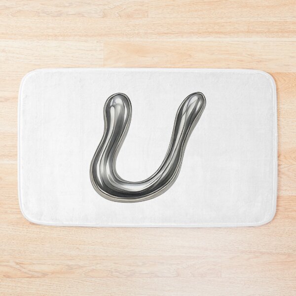 Item preview, Initial U - 3D Liquid Metal Font designed and sold by uncoXab.
