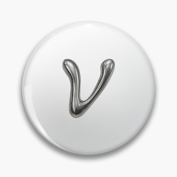Artikelvorschau, Initial V – 3D-Flüssigmetallschriftart entworfen und verkauft von uncoXab.