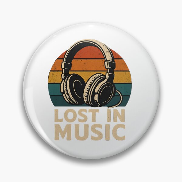 Item preview, Plakat Lost in Music – retro disco vibe designed and sold by KoszulkaStreet.