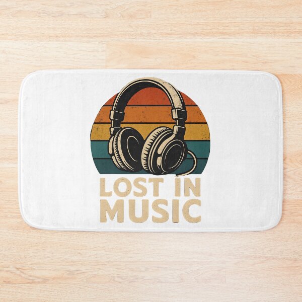 Item preview, Plakat Lost in Music – retro disco vibe designed and sold by KoszulkaStreet.