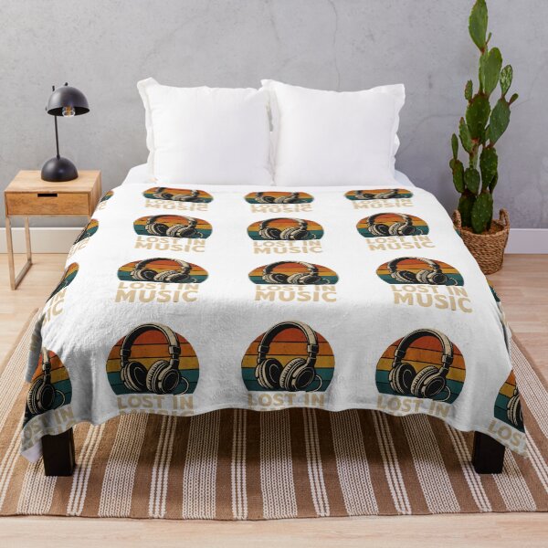 Item preview, Plakat Lost in Music – retro disco vibe designed and sold by KoszulkaStreet.
