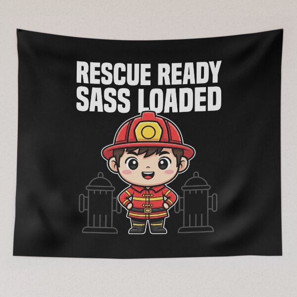 Item preview, RESCUE READY, SASS LOADED - FIREFIGHTER designed and sold by KEF Custom.