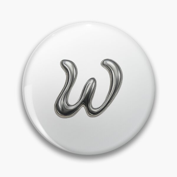 Artikelvorschau, Initial W - 3D-Flüssigmetallschriftart entworfen und verkauft von uncoXab.