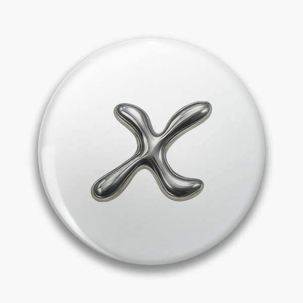 Item preview, Initial X - 3D Liquid Metal Font designed and sold by uncoXab.