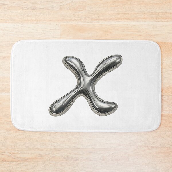 Item preview, Initial X - 3D Liquid Metal Font designed and sold by uncoXab.