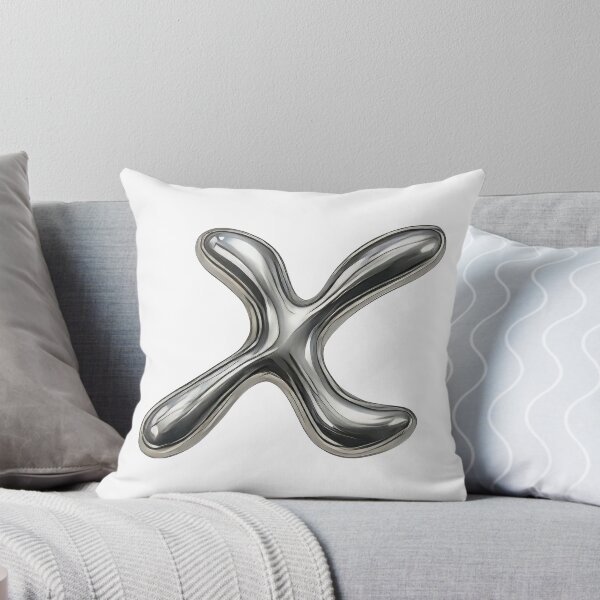 Item preview, Initial X - 3D Liquid Metal Font designed and sold by uncoXab.