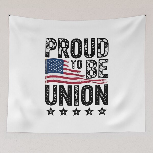 Item preview, Proud To Be Union Flag American - Labor Day designed and sold by BakeryDozen.