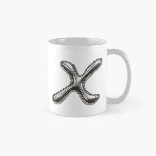 Item preview, Initial X - 3D Liquid Metal Font designed and sold by uncoXab.